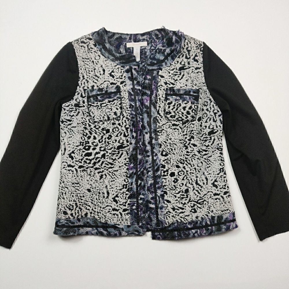 ‎Chico's Jacket Animal Print Size 1 (M/8)